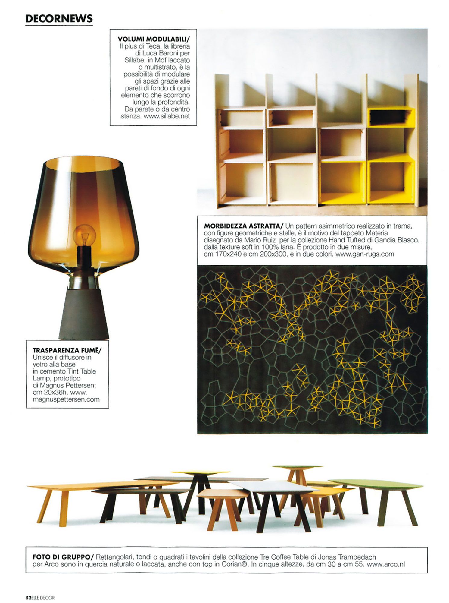 Sillabe Luca Baroni Press Case Elle Decor