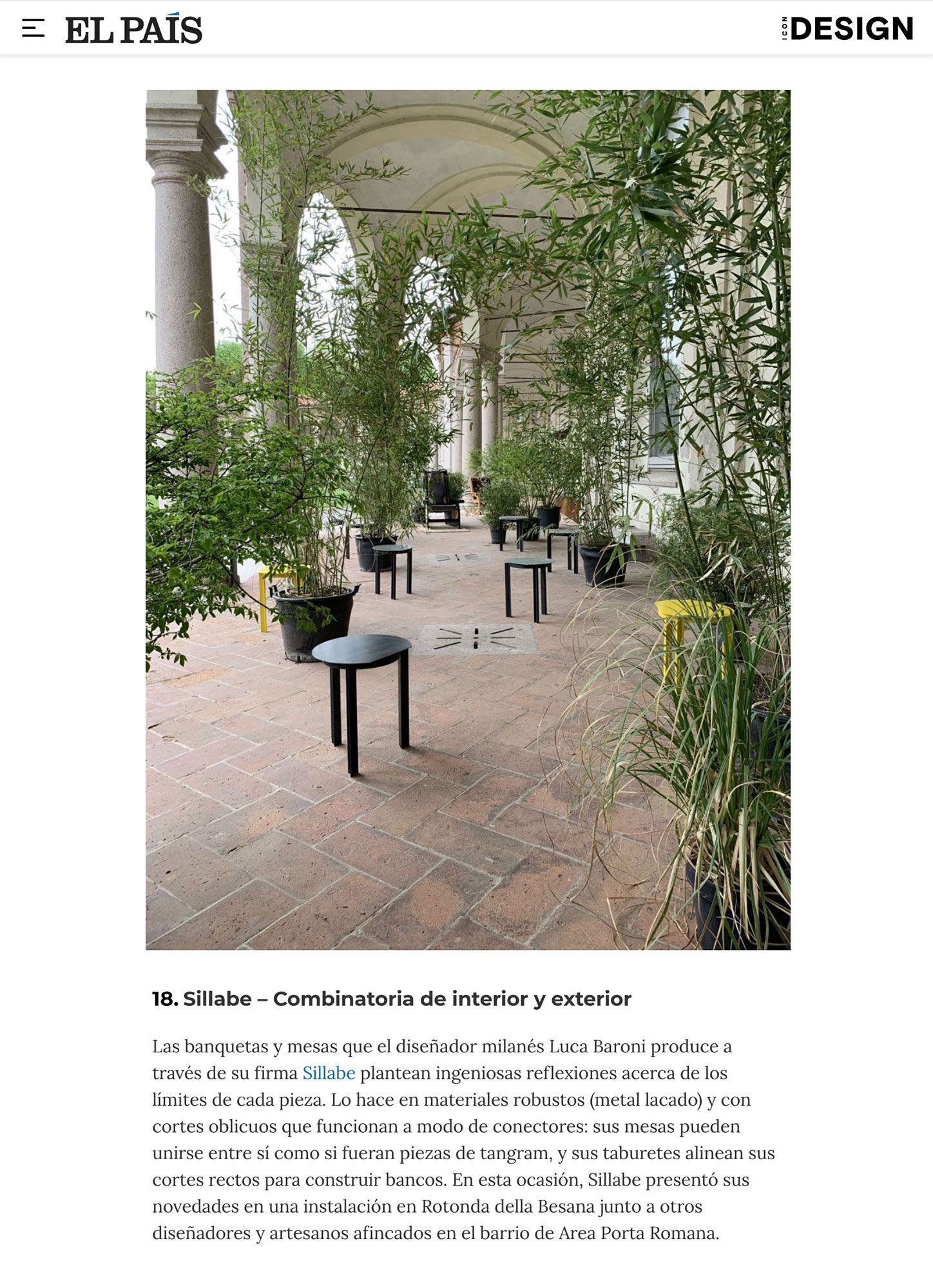 Sillabe Luca Baroni Press El Pais